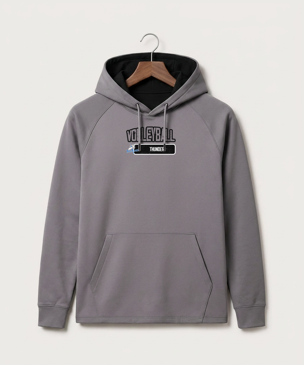 Long Prairie Grey Eagle High School Volleyball (Girls) - Gray Hoodie - Full Front