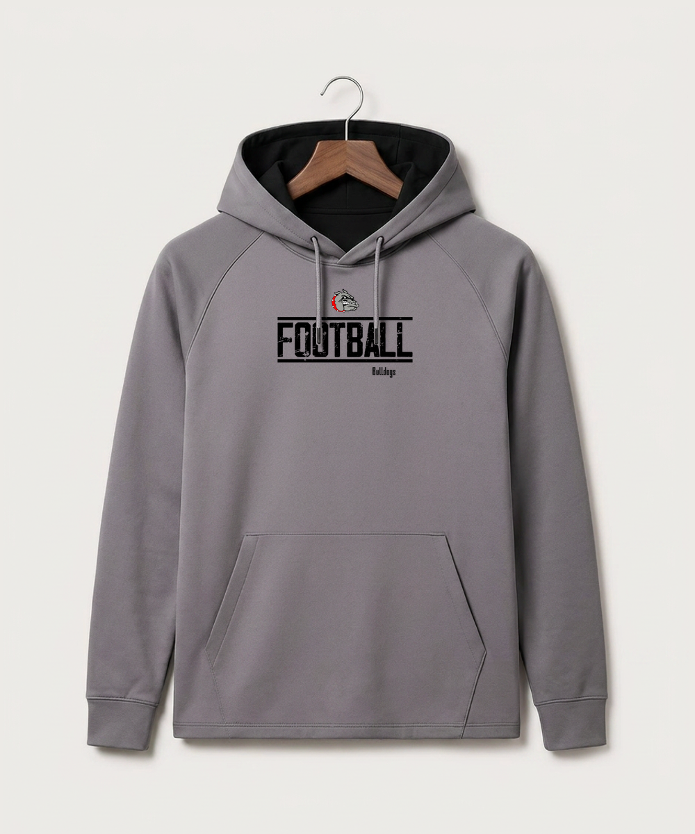 Otter Tail Central Football (Boys) - Gray Hoodie - Full Front