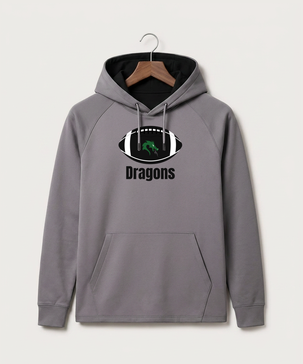 Pine City High School Football (Boys) - Gray Hoodie - Full Front