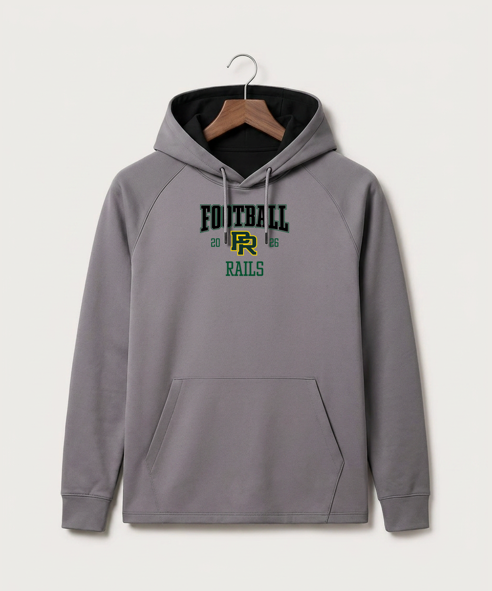 Proctor High School Football (Boys) - Gray Hoodie - Full Front