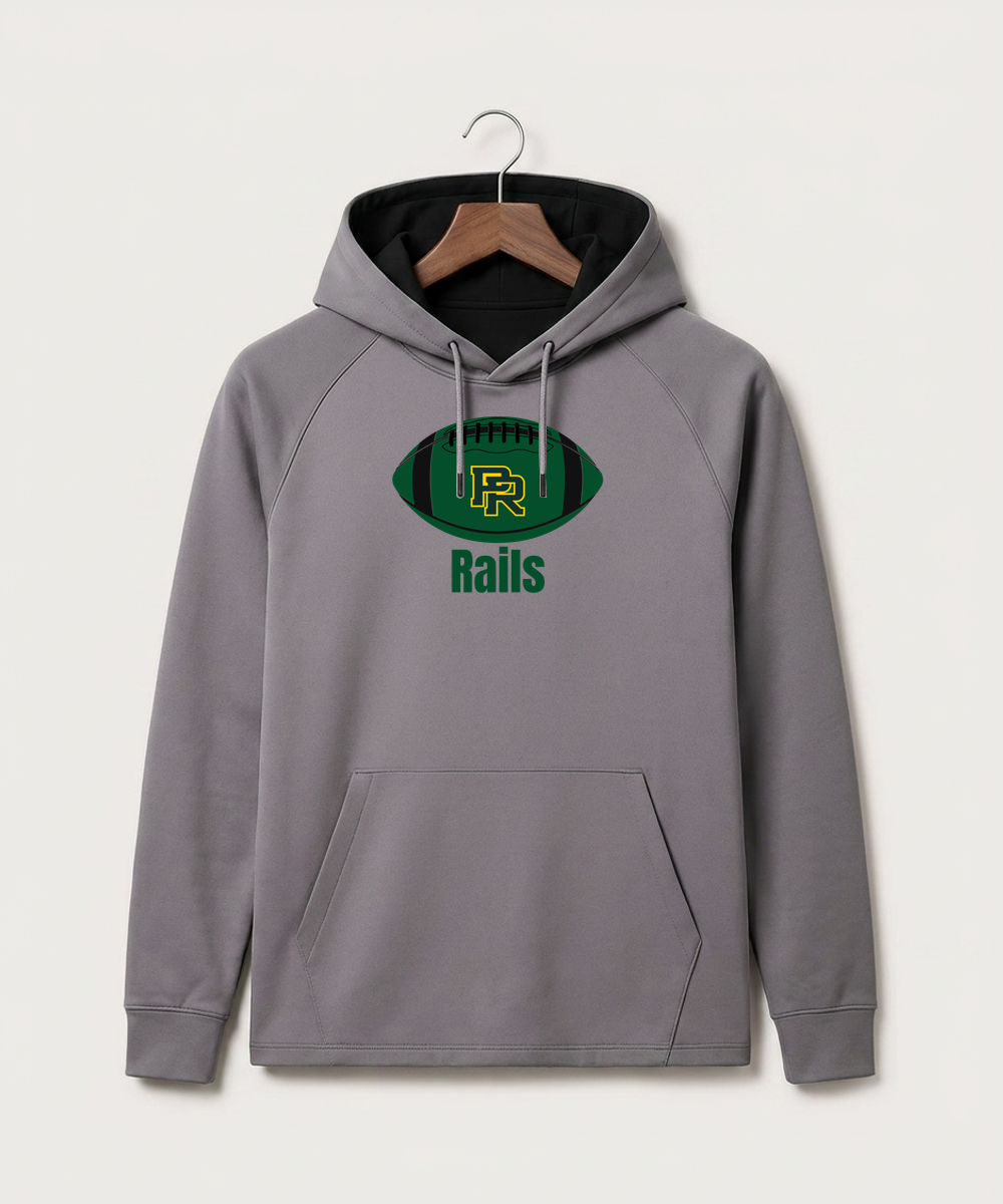 Proctor High School Football (Boys) - Gray Hoodie - Full Front