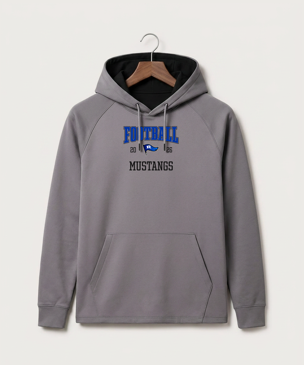 Red Lake County Central Football (Boys) - Gray Hoodie - Full Front
