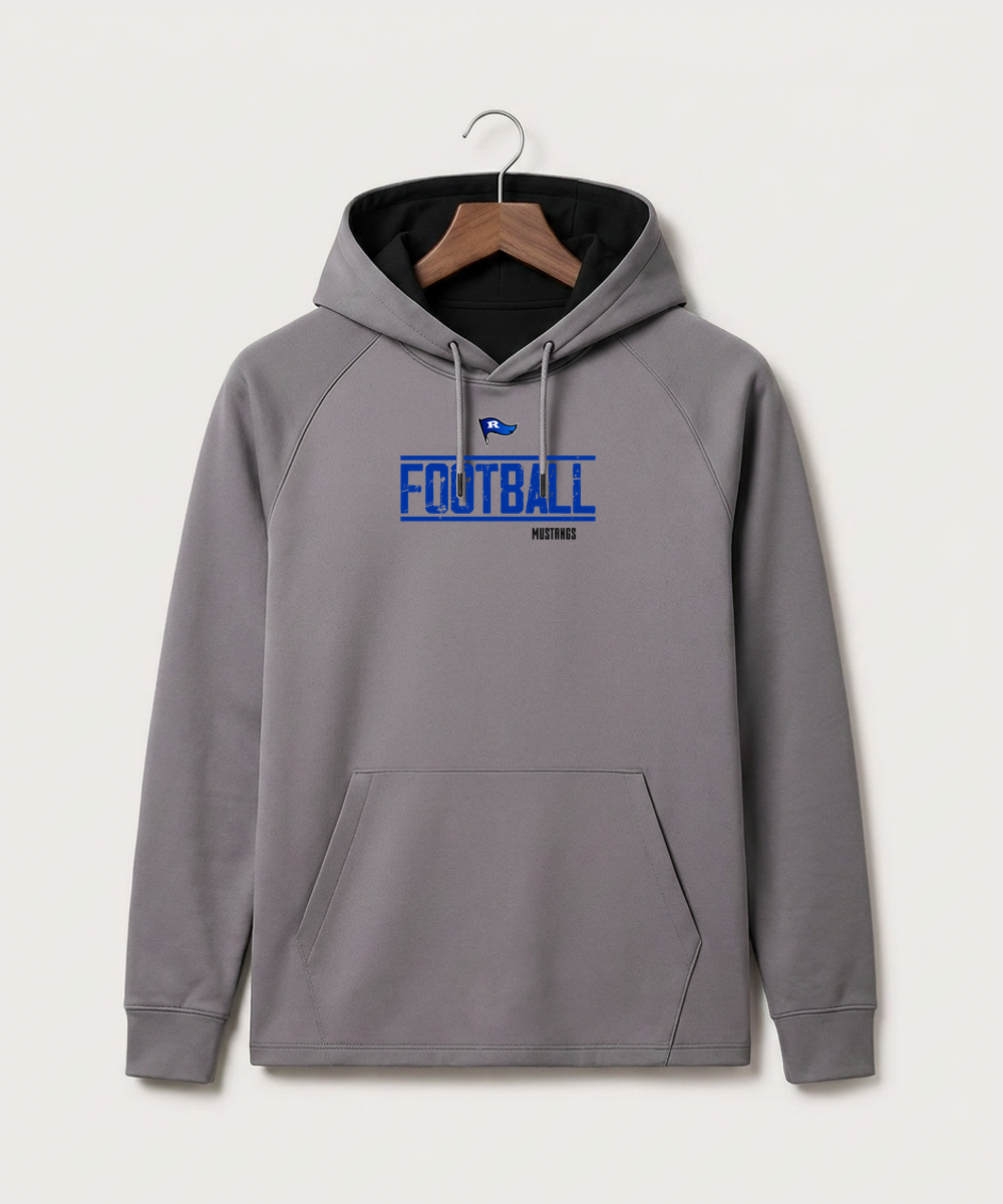 Red Lake County Central Football (Boys) - Gray Hoodie - Full Front