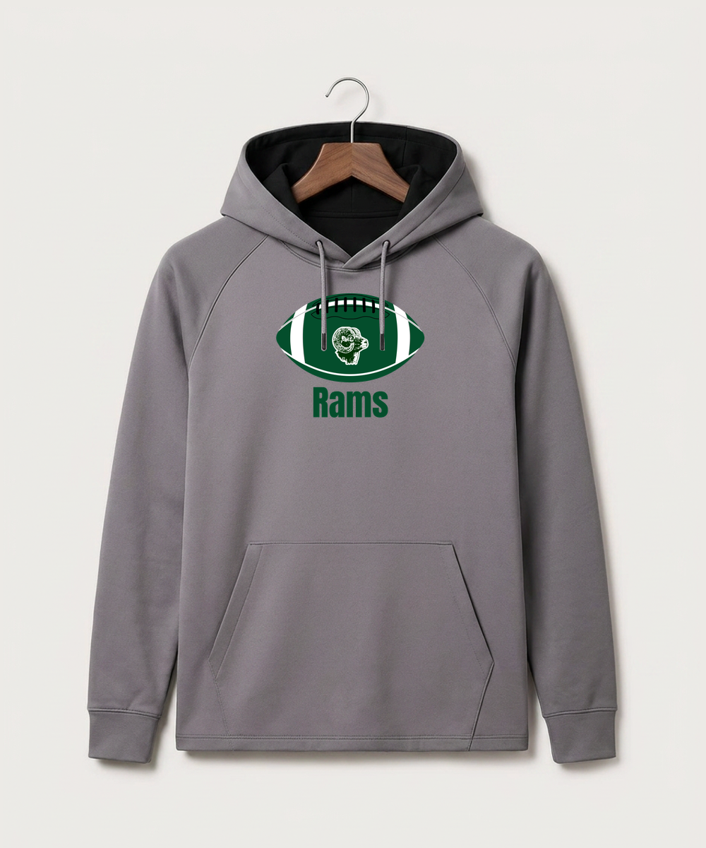Roseau High School Football (Boys) - Gray Hoodie - Full Front