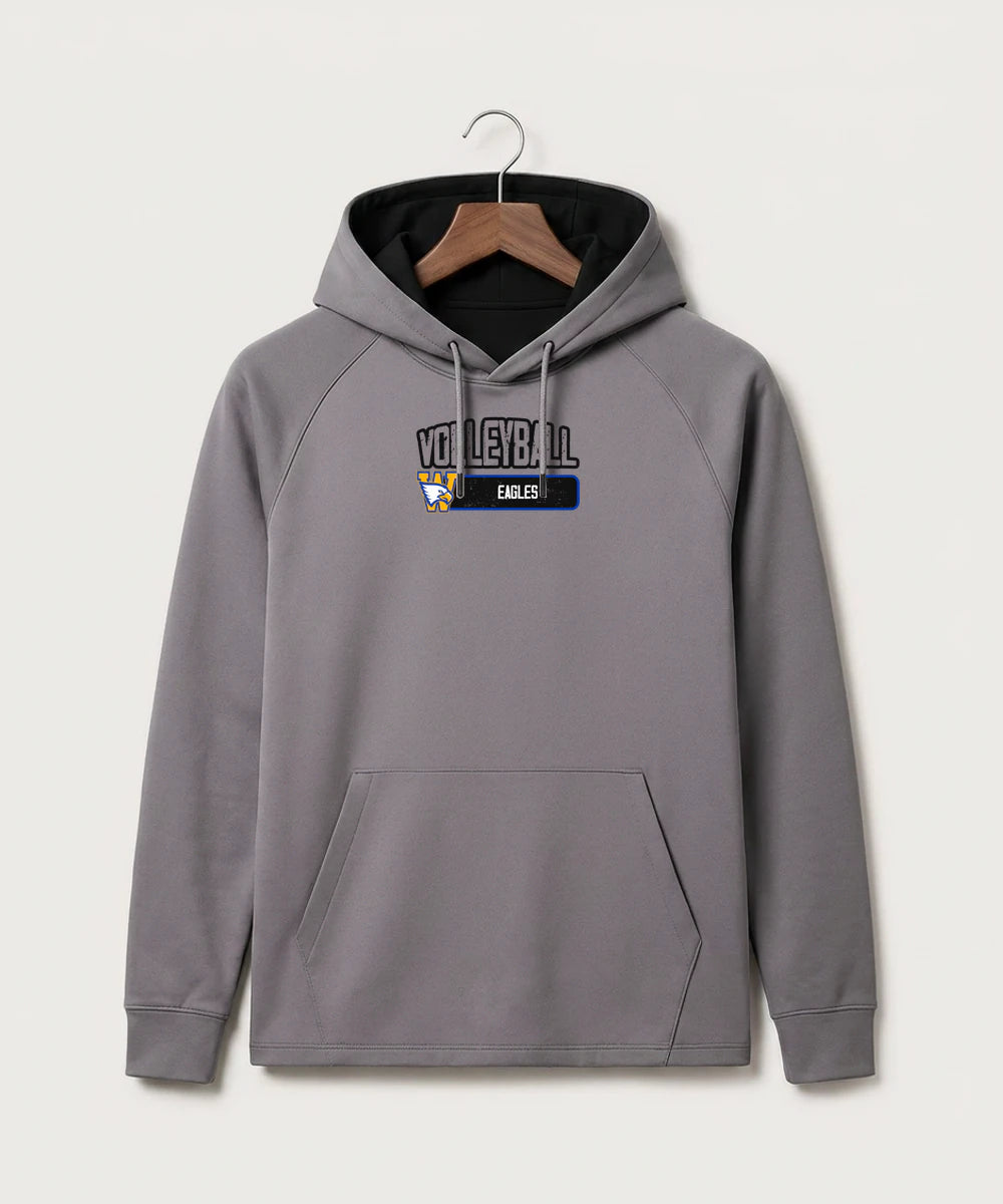 Windom Area High School Volleyball (Girls) - Gray Hoodie - Full Front