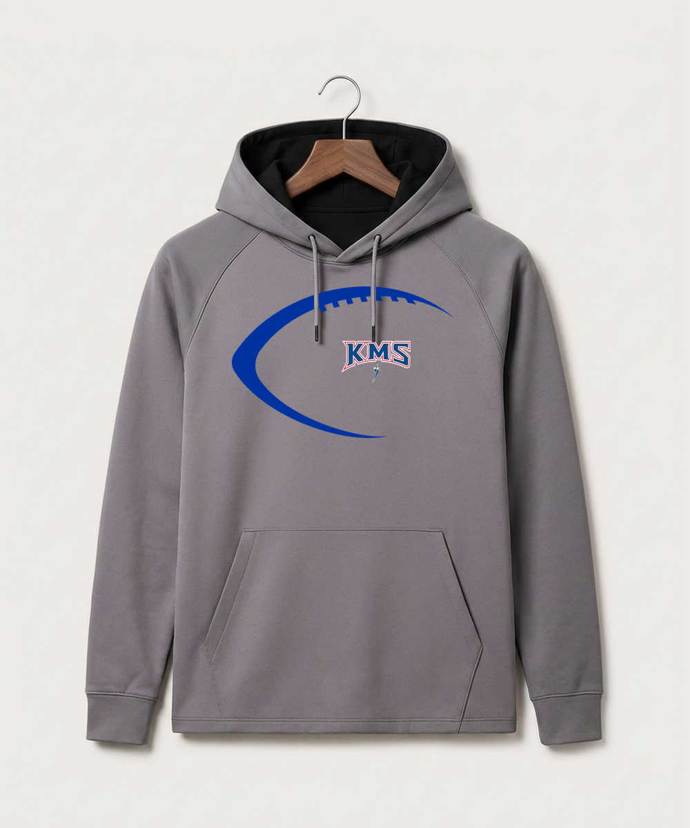 Kerkhoven-Murdock-Sunburg High School Football (Boys) - Gray Hoodie - Full Front