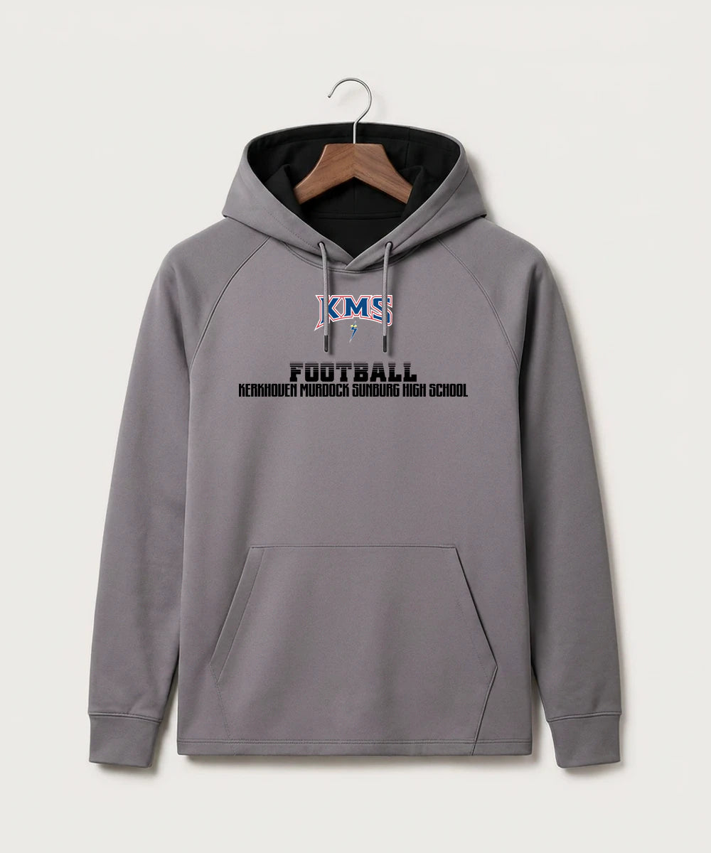 Kerkhoven-Murdock-Sunburg High School Football (Boys) - Gray Hoodie - Full Front