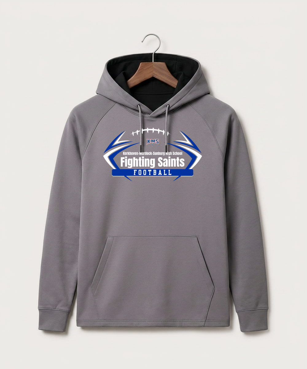 Kerkhoven-Murdock-Sunburg High School Football (Boys) - Gray Hoodie - Full Front