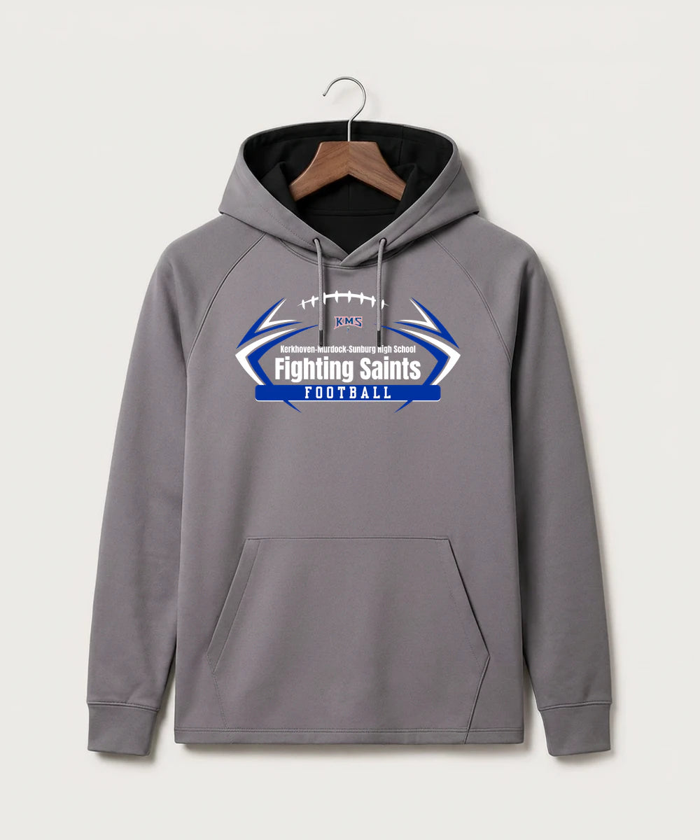 Kerkhoven-Murdock-Sunburg High School Football (Boys) - Gray Hoodie - Full Front