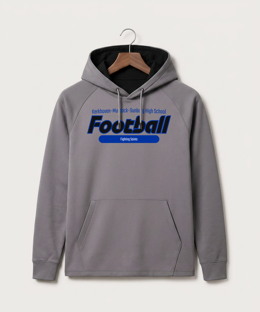 Kerkhoven-Murdock-Sunburg High School Football (Boys) - Gray Hoodie - Full Front