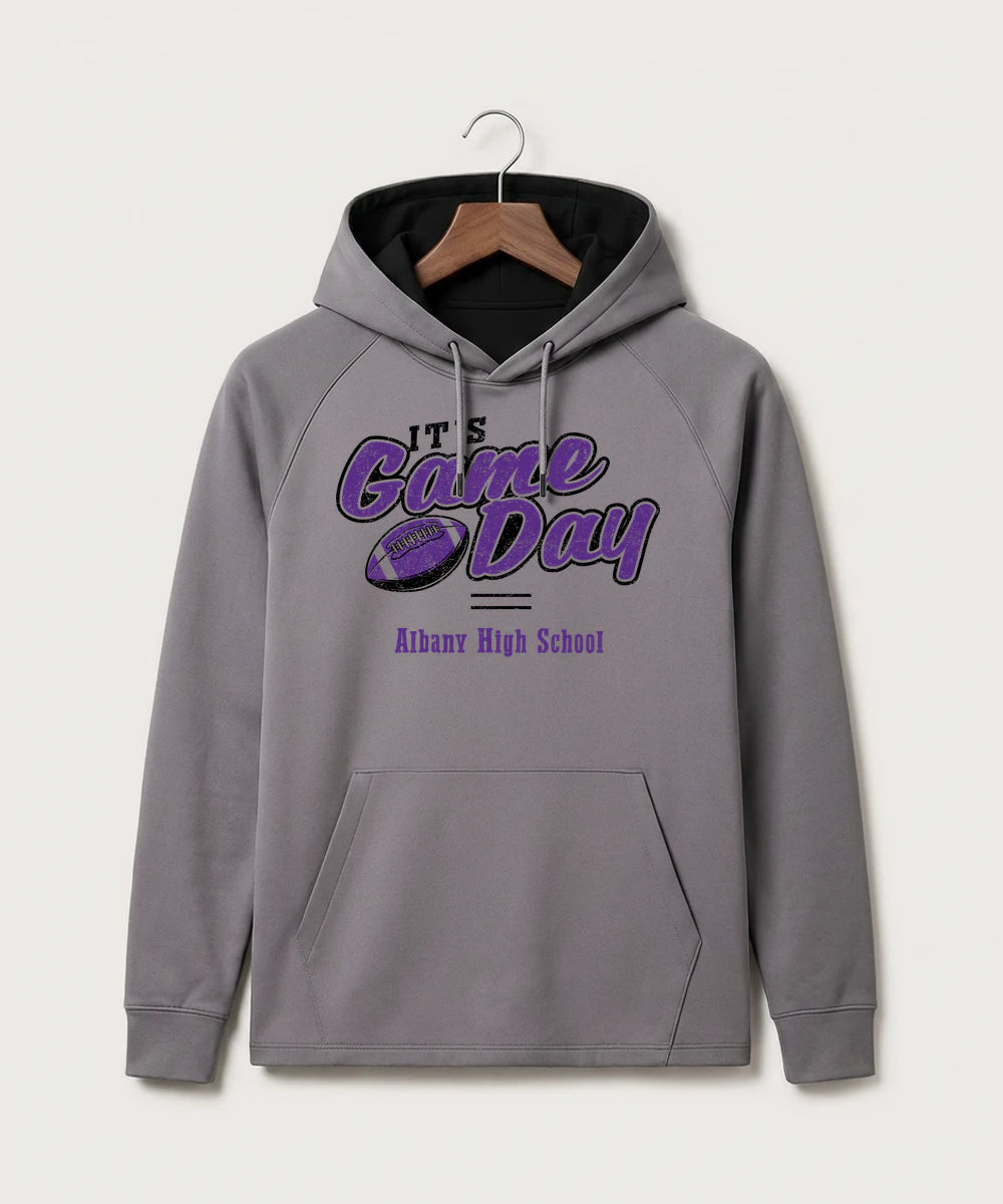 Albany High School Football (Boys) - Gray Hoodie - Full Front