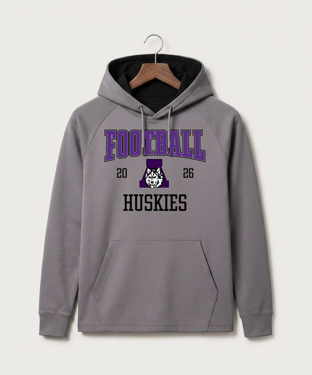 Albany High School Football (Boys) - Gray Hoodie - Full Front