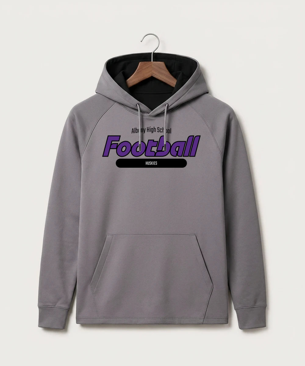 Albany High School Football (Boys) - Gray Hoodie - Full Front