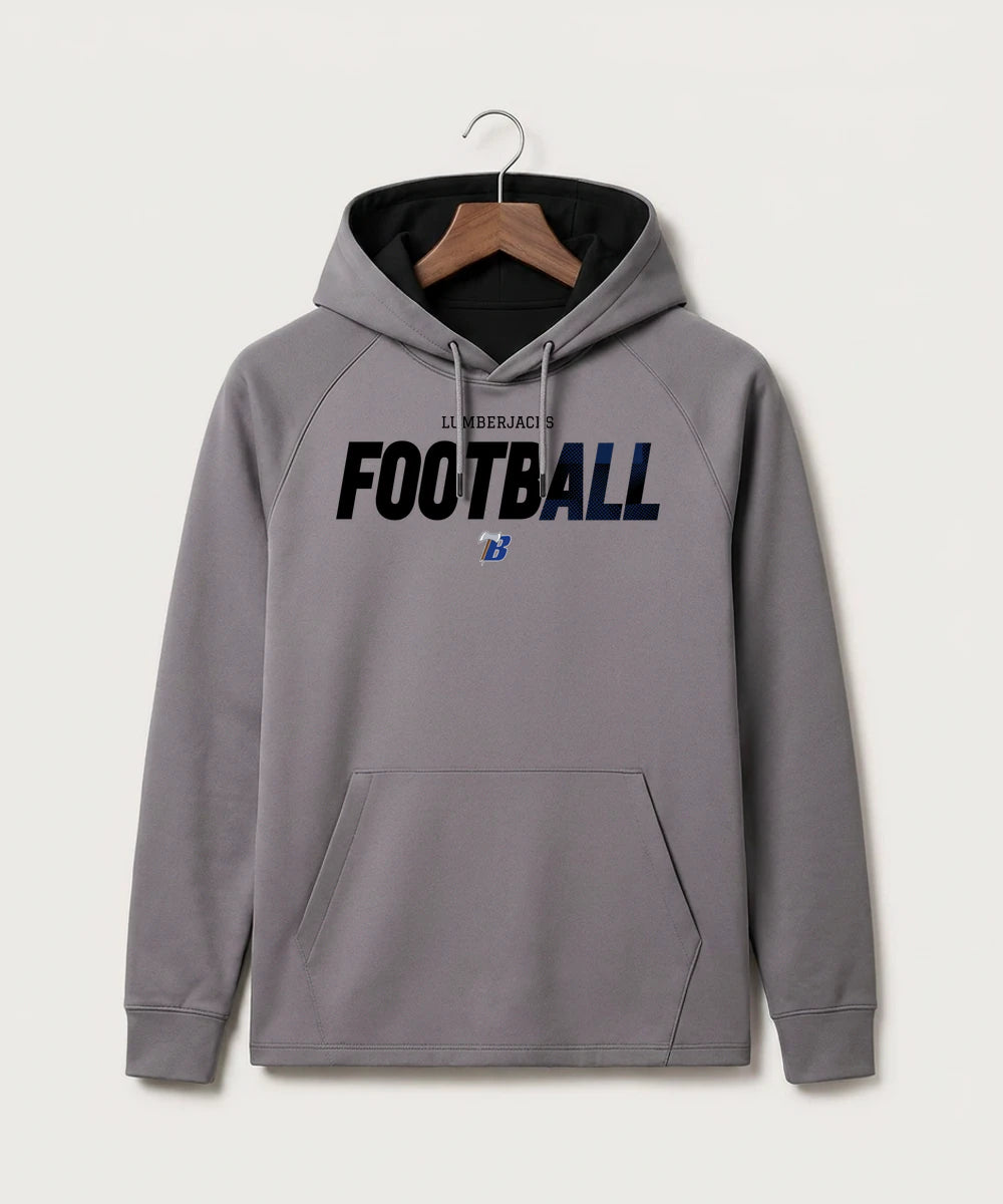 Bemidji High School Football (Boys) - Gray Hoodie - Full Front