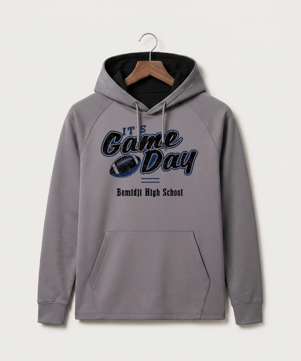 Bemidji High School Football (Boys) - Gray Hoodie - Full Front