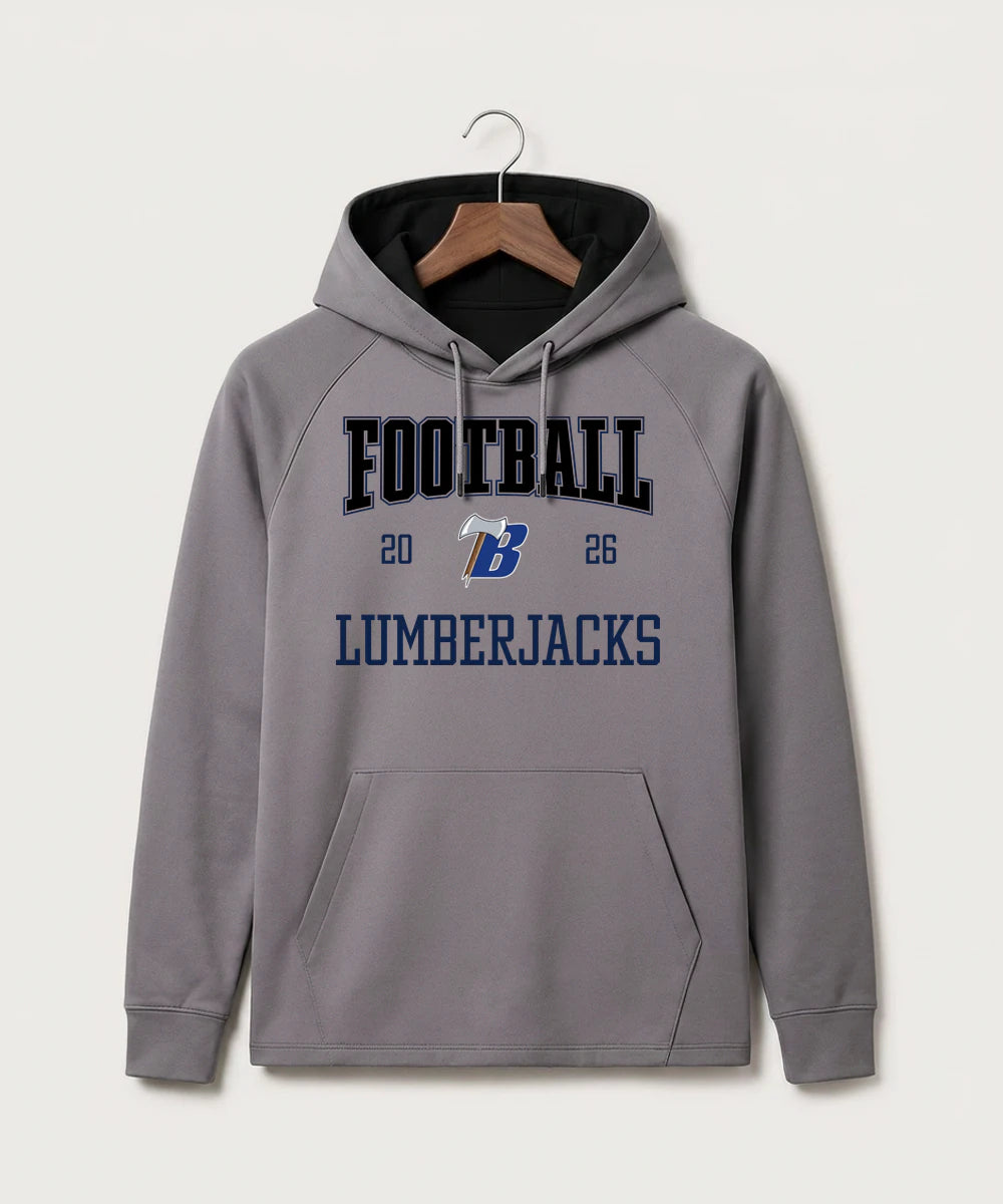 Bemidji High School Football (Boys) - Gray Hoodie - Full Front