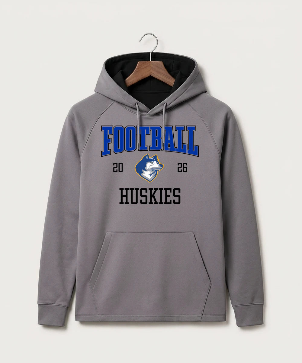 Bigfork Senior High School Football (Boys) - Gray Hoodie - Full Front