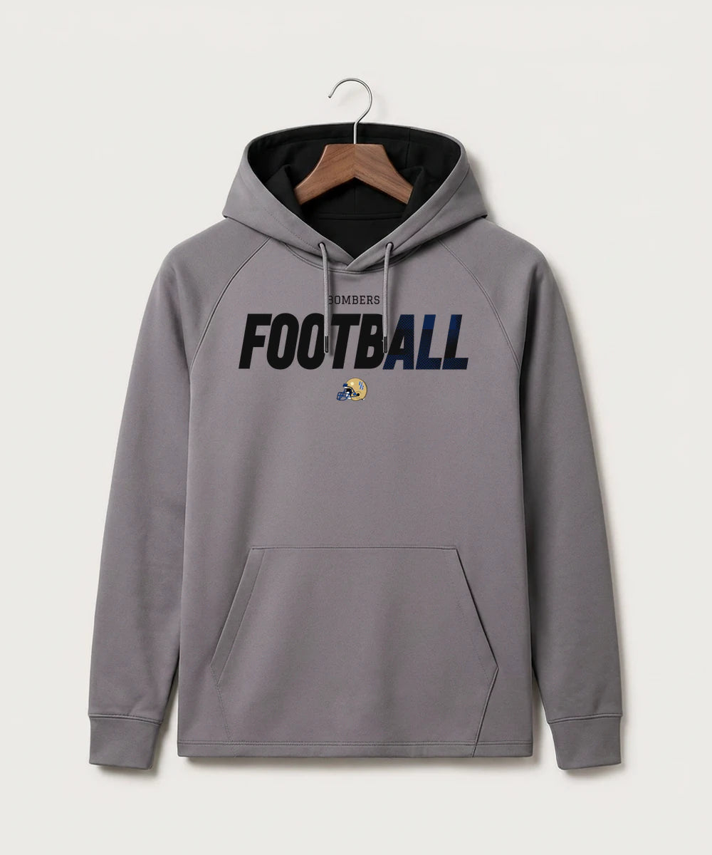 Braham Area High School Football (Boys) - Gray Hoodie - Full Front