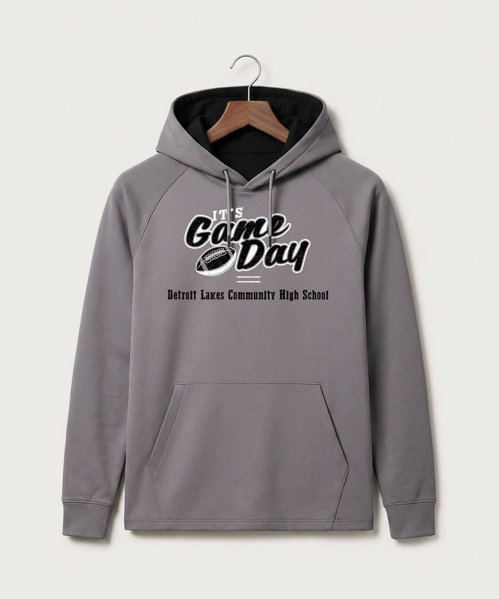 Detroit Lakes Community High School Football (Boys) - Gray Hoodie - Full Front