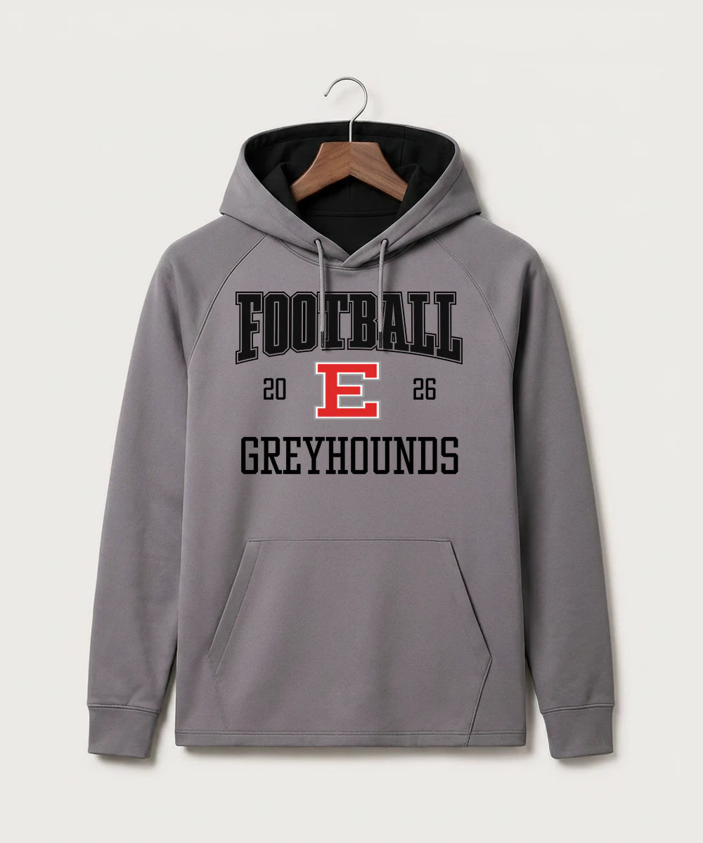 Duluth East High School Football (Boys) - Gray Hoodie - Full Front