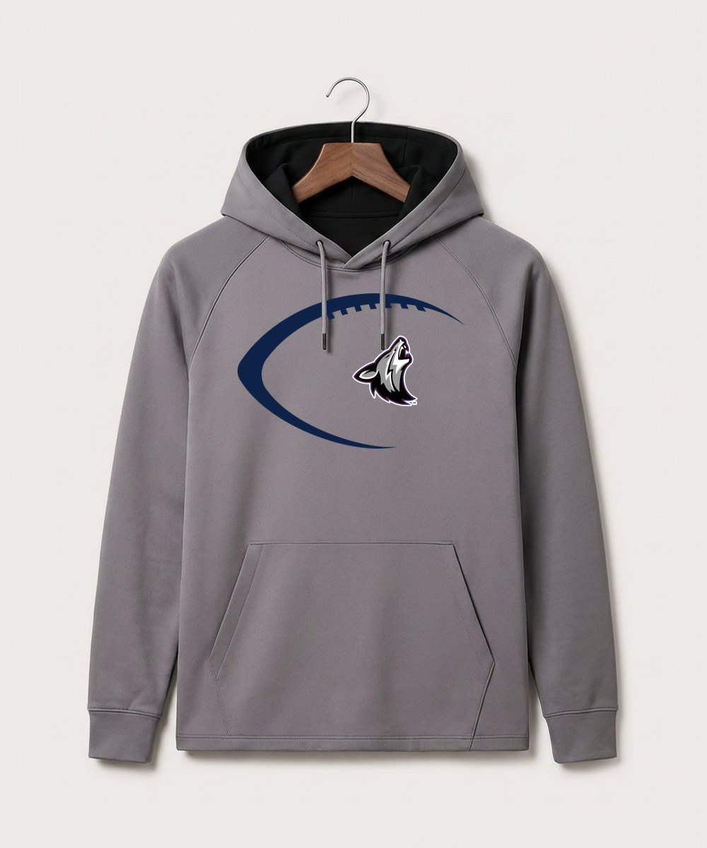 Heron Lake-Okabena High School Football (Boys) - Gray Hoodie - Full Front