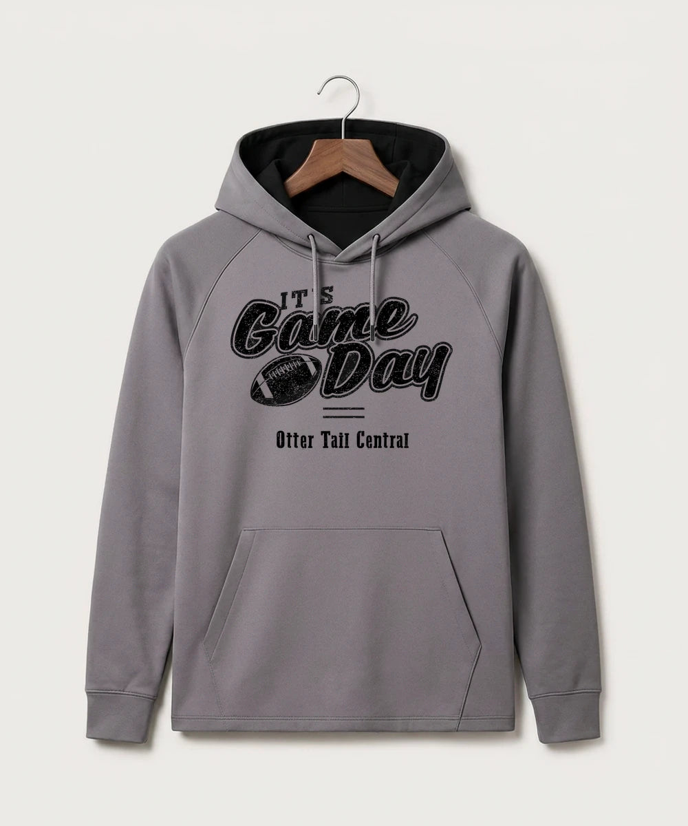 Otter Tail Central Football (Boys) - Gray Hoodie - Full Front
