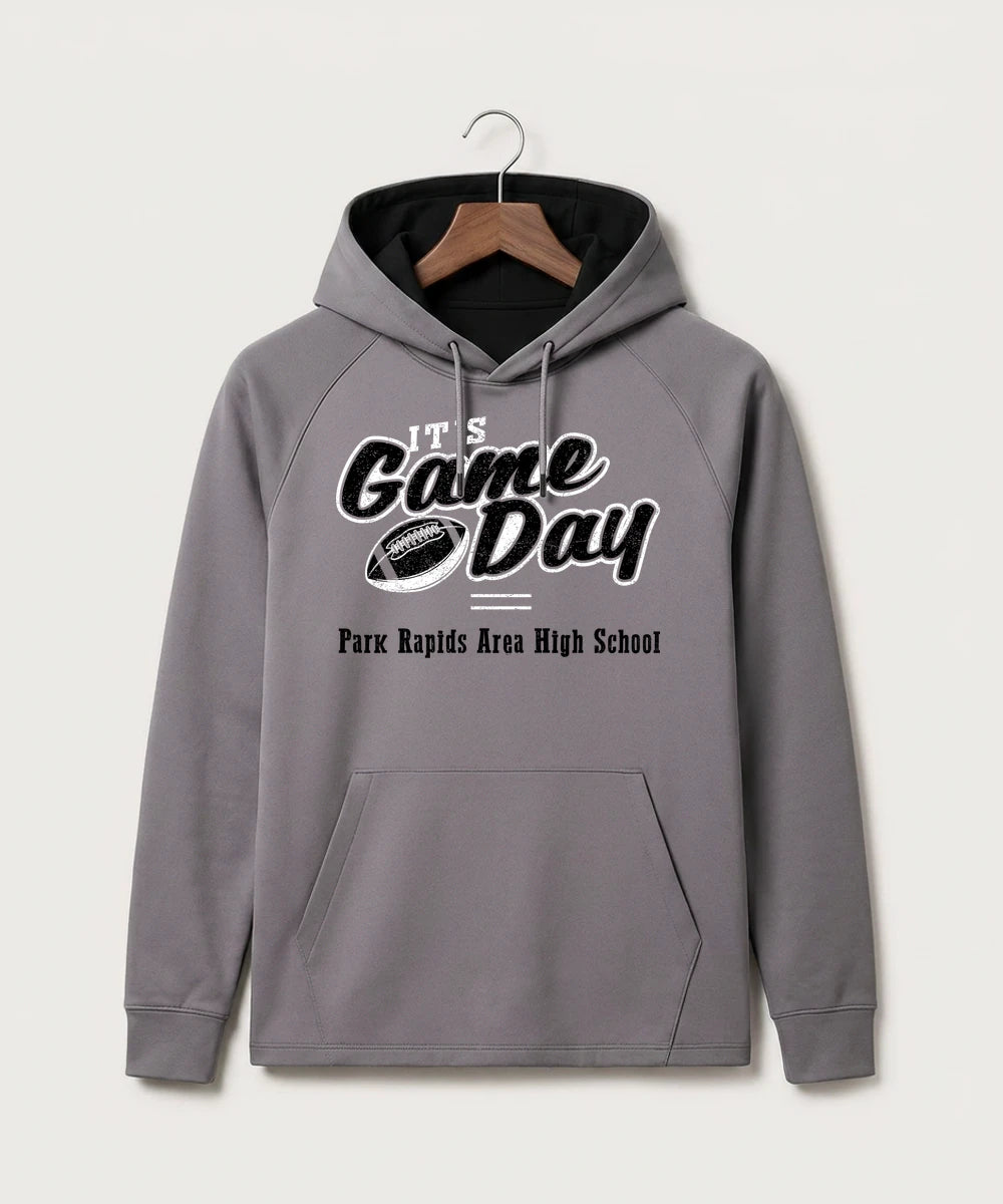 Park Rapids Area High School Football (Boys) - Gray Hoodie - Full Front