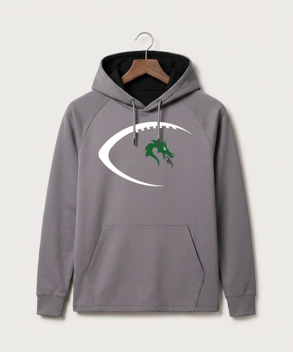 Pine City High School Football (Boys) - Gray Hoodie - Full Front