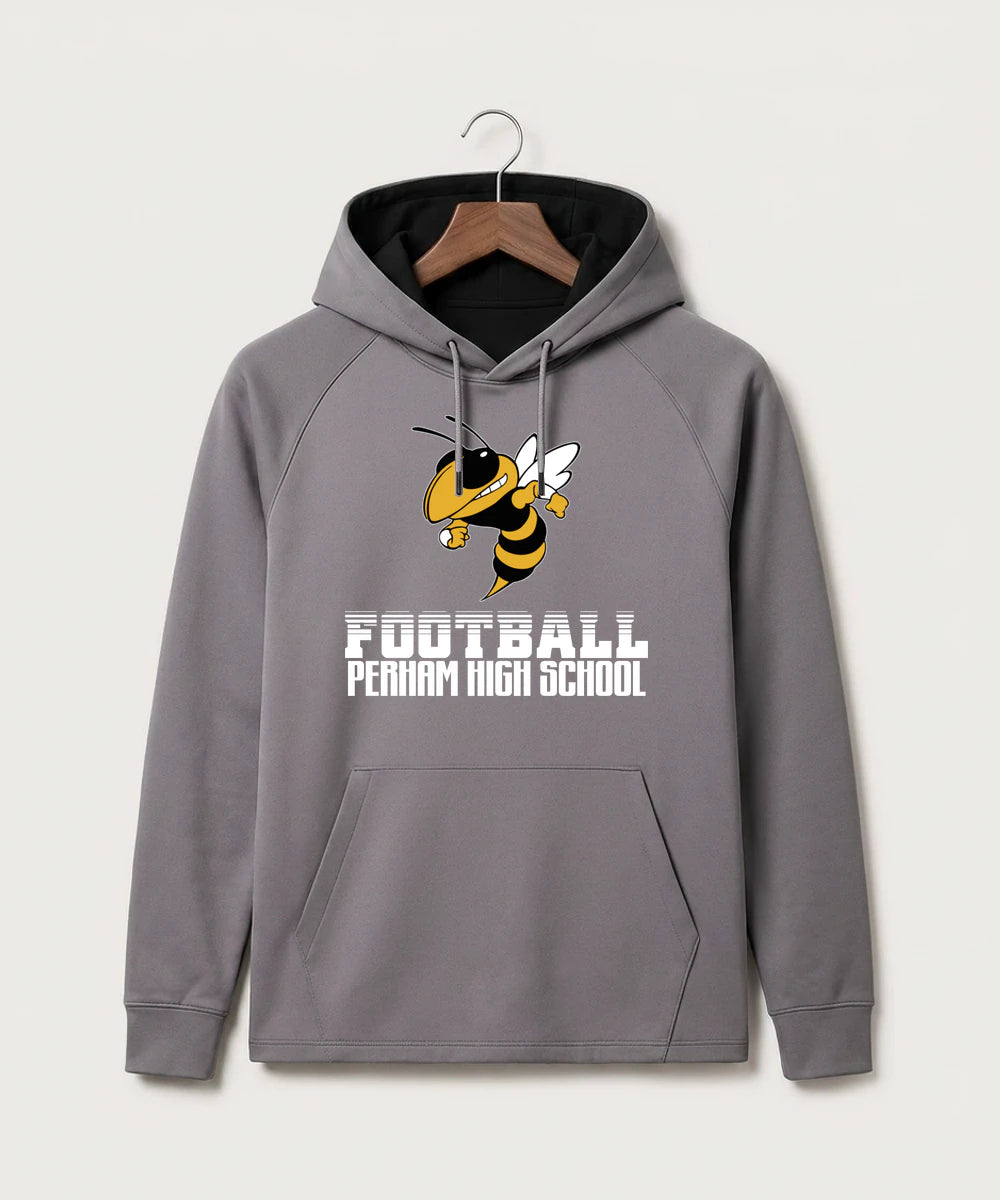 Perham High School Football (Boys) - Gray Hoodie - Full Front