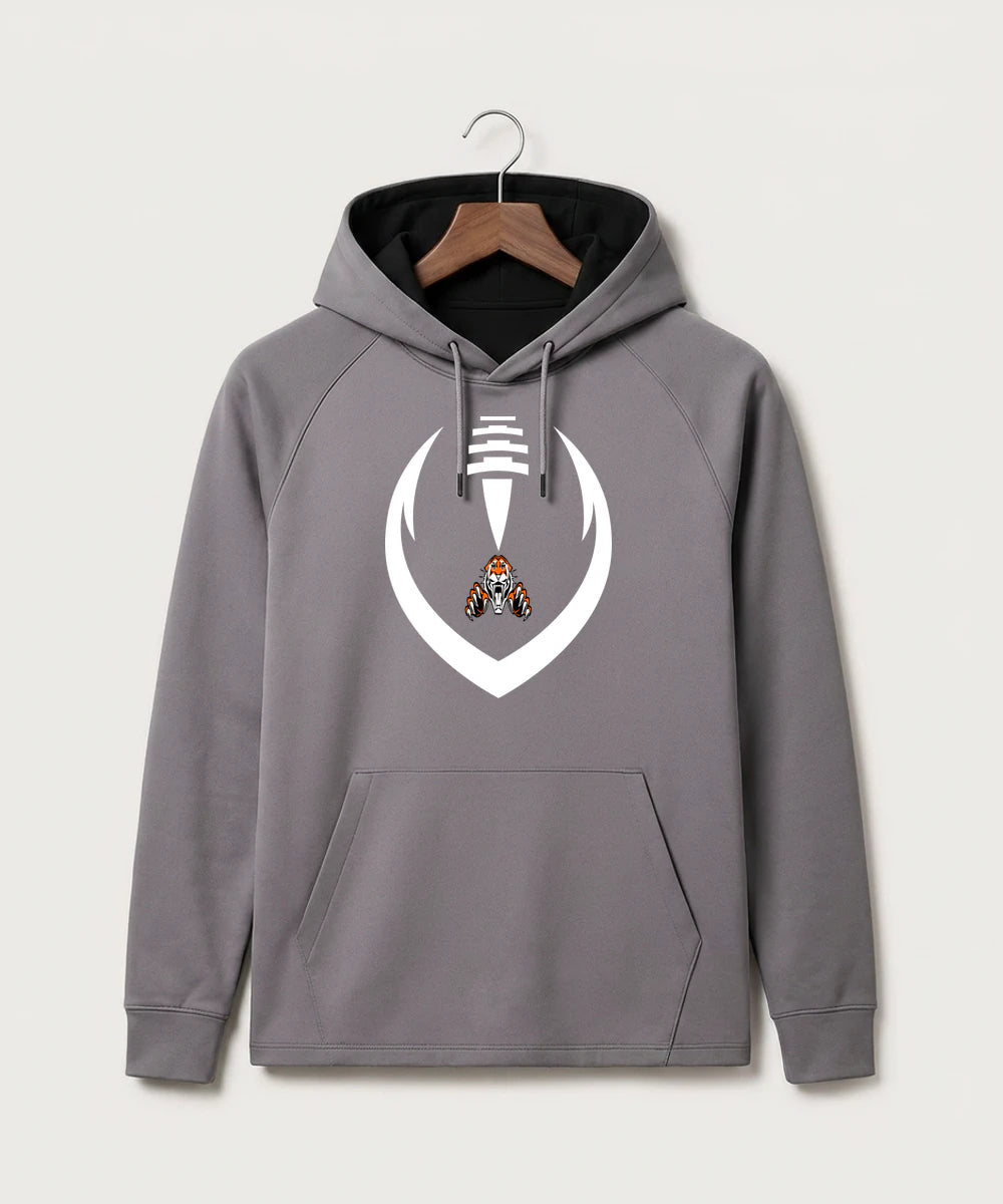 Pine River Backus High School Football (Boys) - Gray Hoodie - Full Front