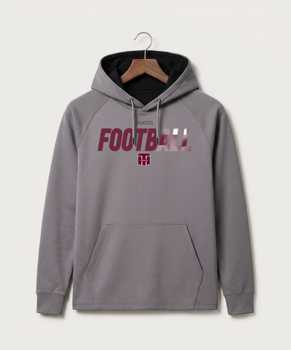 Two Harbors High School Football (Boys) - Gray Hoodie - Full Front