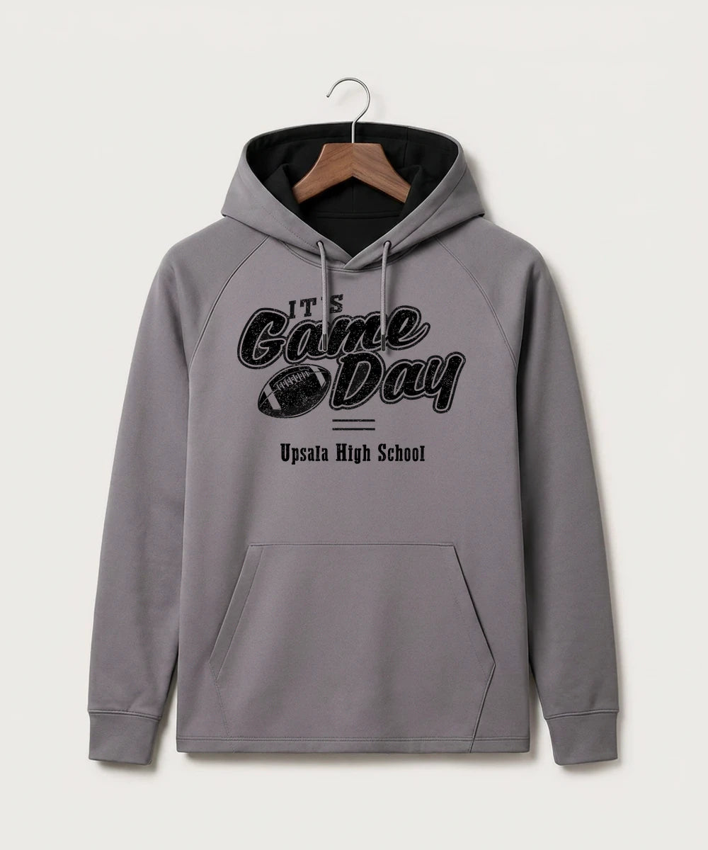 Upsala High School Football (Boys) - Gray Hoodie - Full Front
