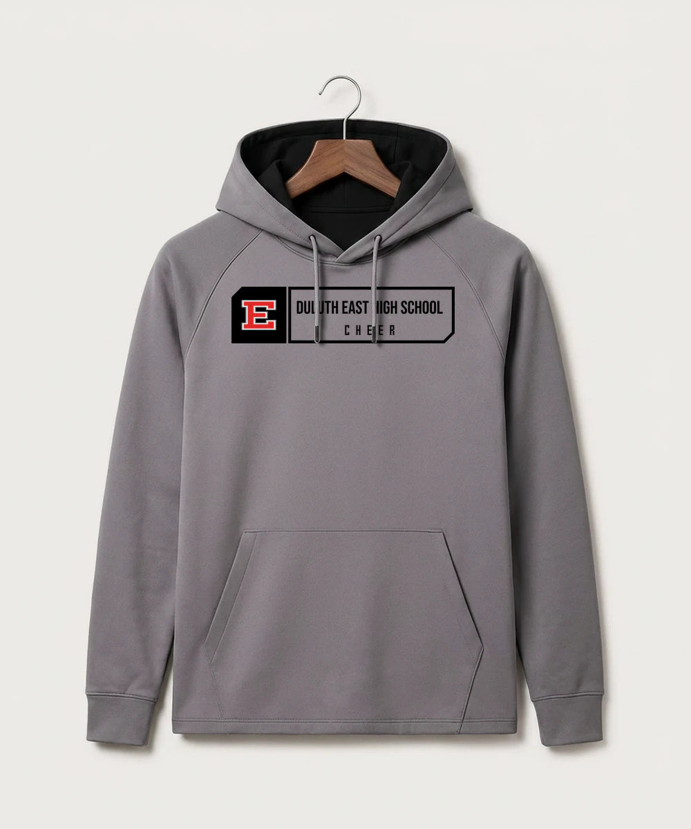 Duluth East High School Cheer (Coed) - Gray Hoodie - Full Front