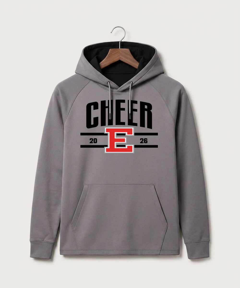 Duluth East High School Cheer (Coed) - Gray Hoodie - Full Front
