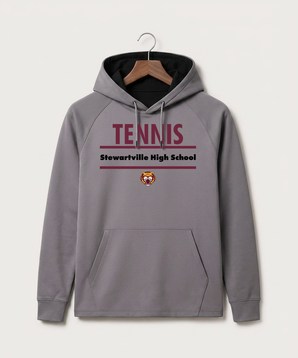 Stewartville High School Tennis (Coed) - Gray Hoodie - Full Front