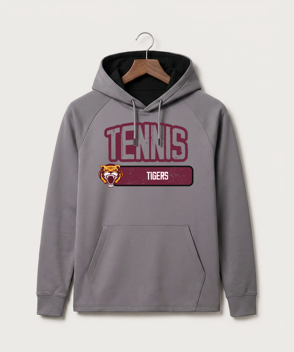 Stewartville High School Tennis (Coed) - Gray Hoodie - Full Front
