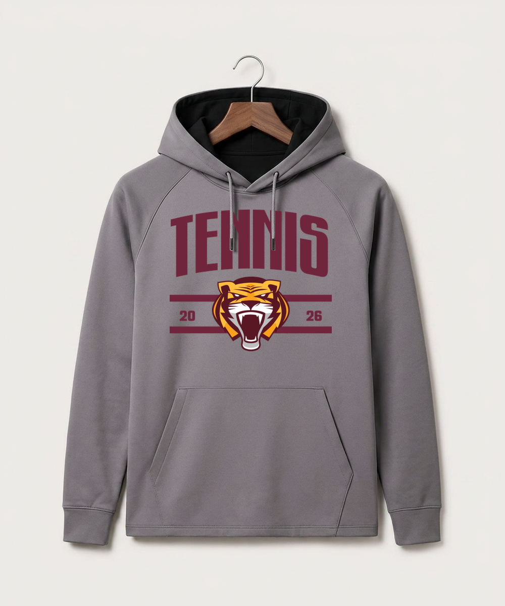 Stewartville High School Tennis (Coed) - Gray Hoodie - Full Front