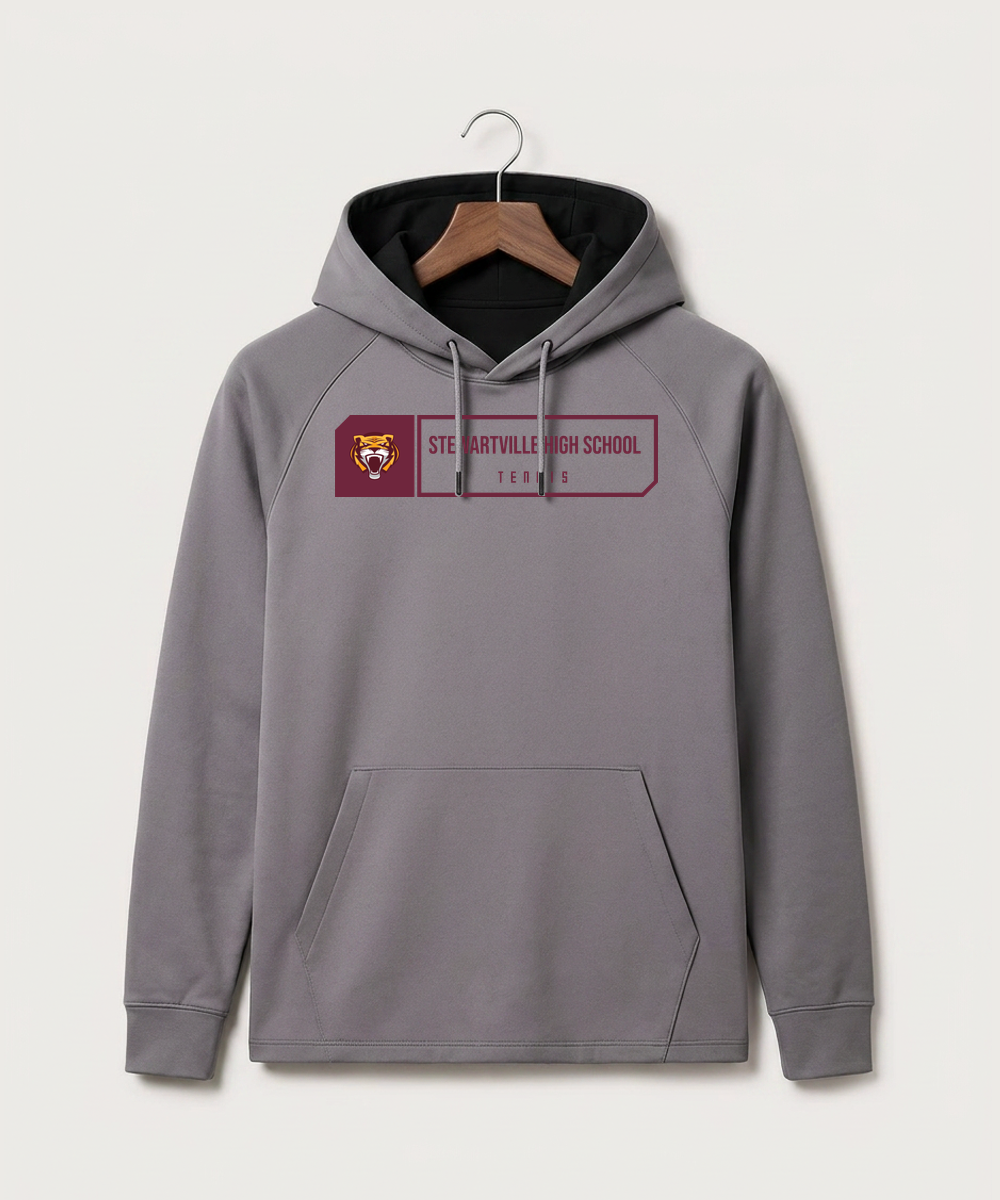 Stewartville High School Tennis (Coed) - Gray Hoodie - Full Front