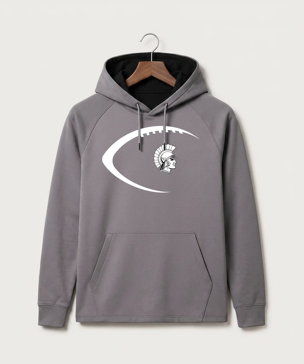 Wauwatosa West Football - Gray Hoodie - Full Front