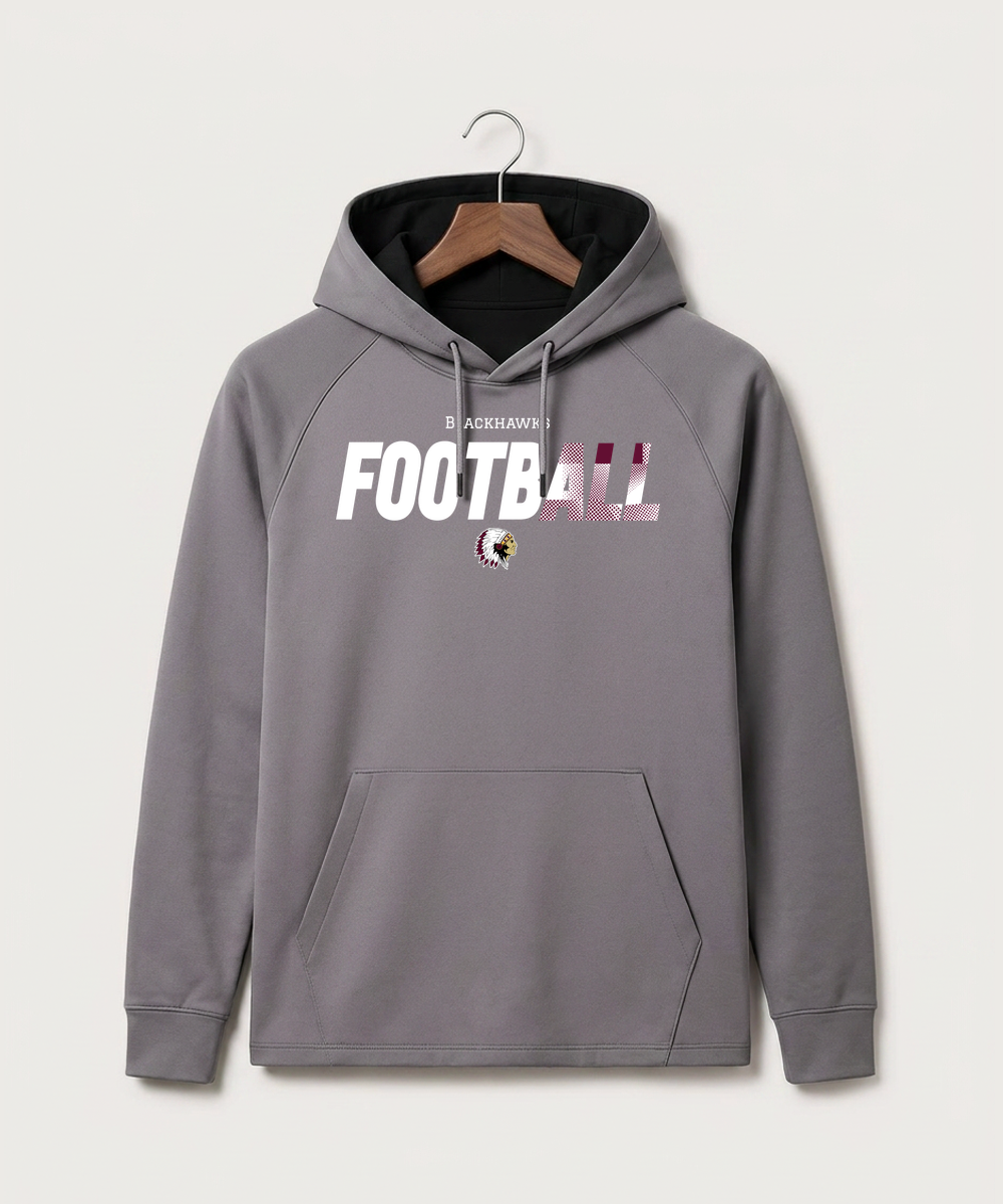 Stockton High School Football - Gray Hoodie - Full Front
