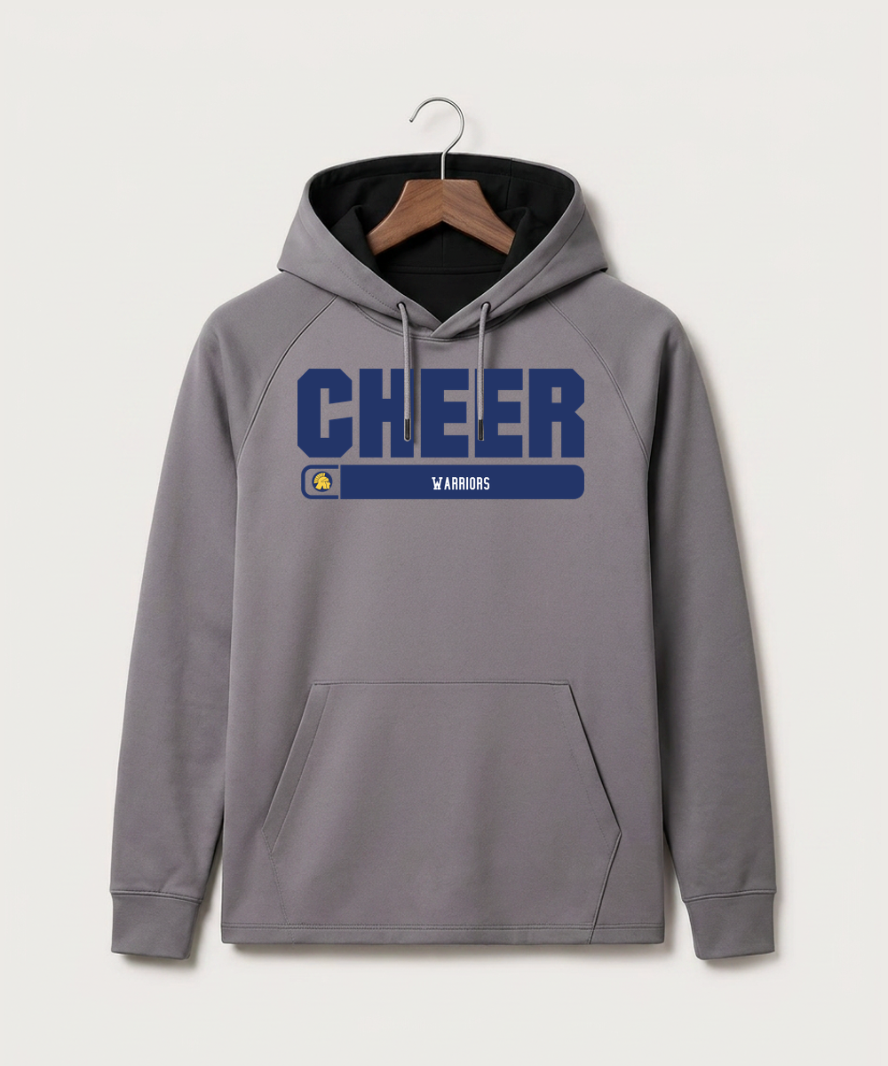 Wausau West High School Cheer - Gray Hoodie - Full Front