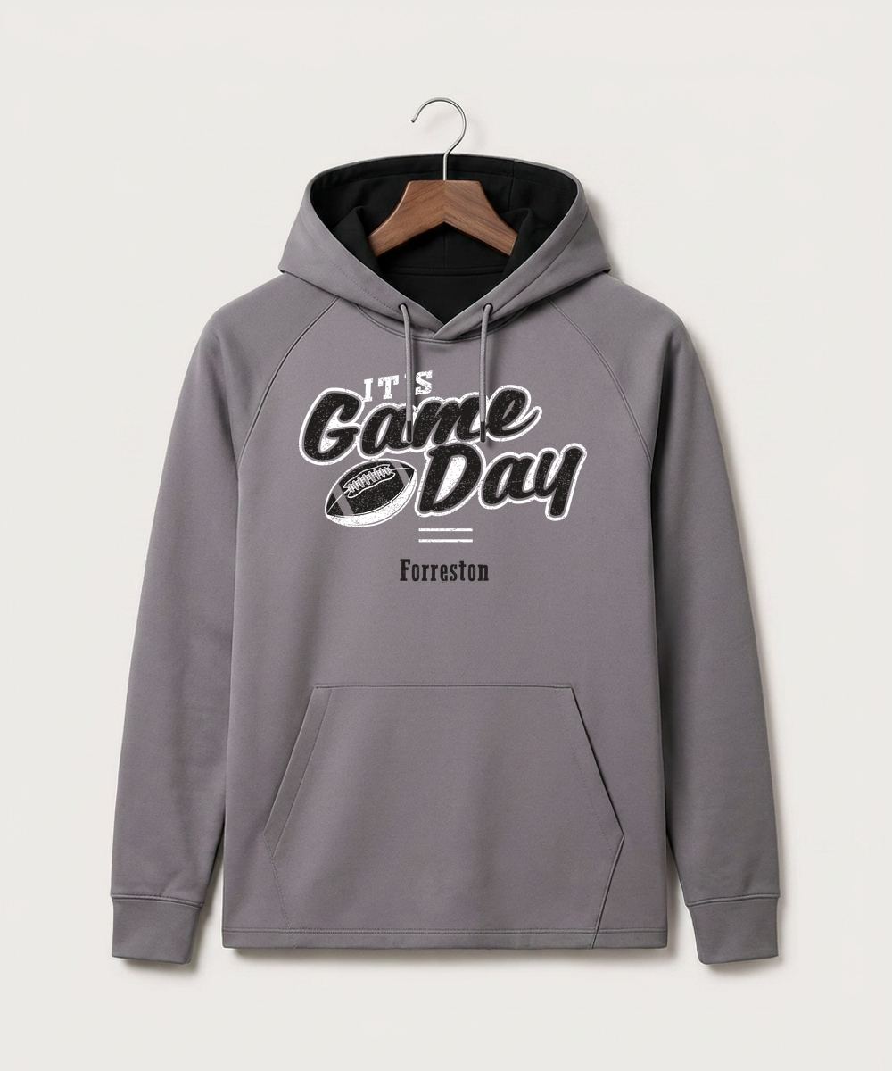 Forreston Football - Gray Hoodie - Full Front