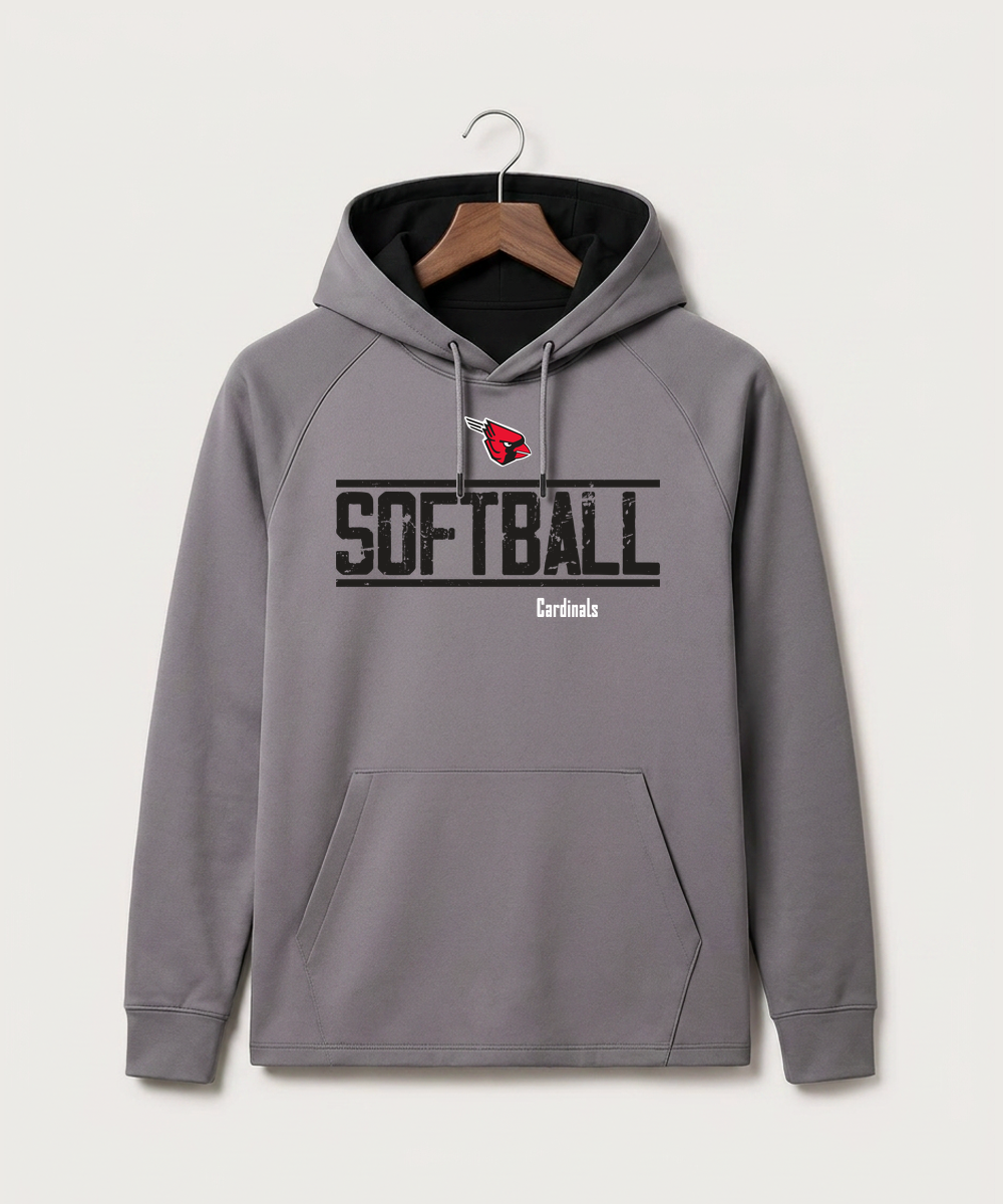 Forreston Softball - Gray Hoodie - Full Front