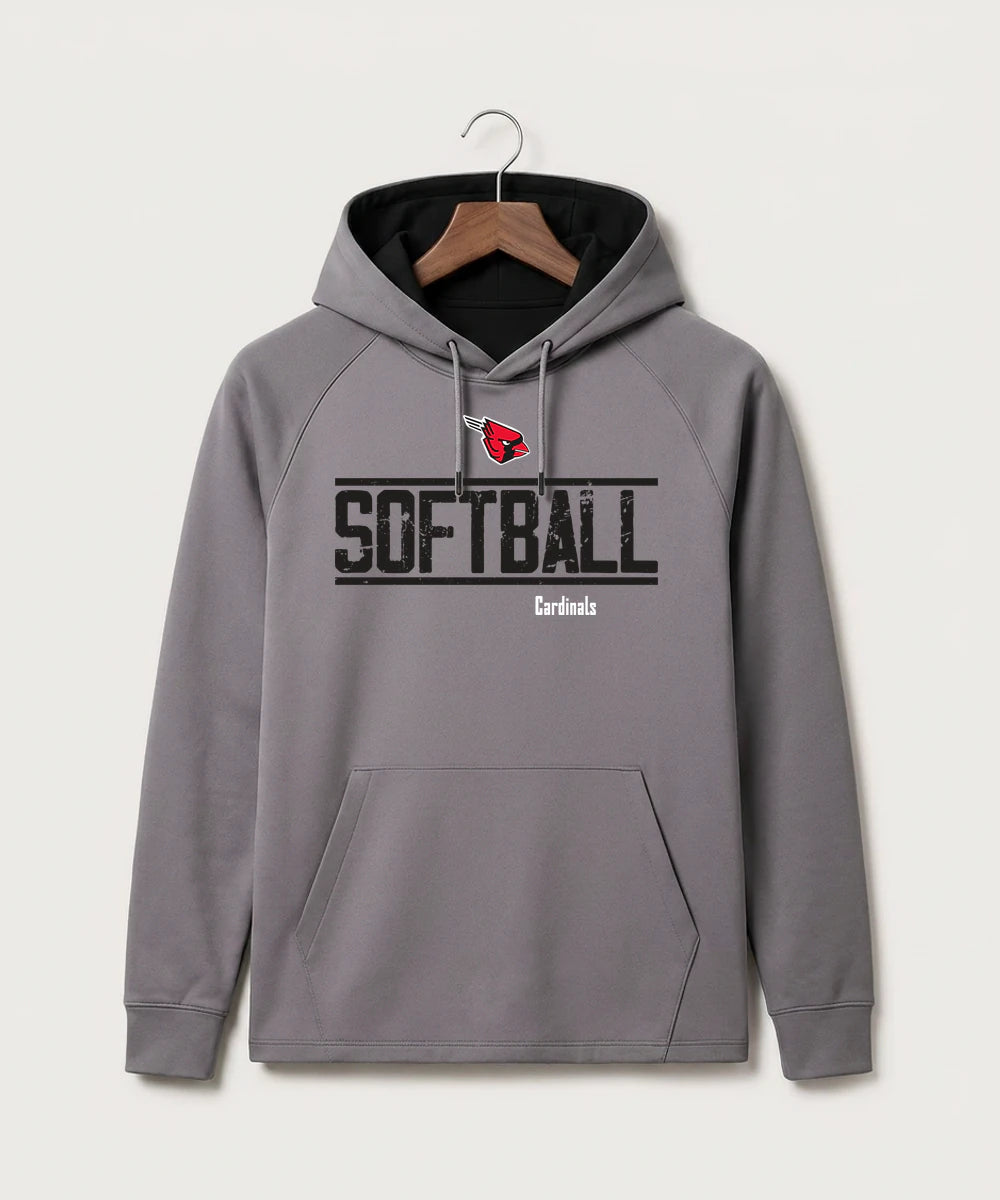 Forreston Softball - Gray Hoodie - Full Front