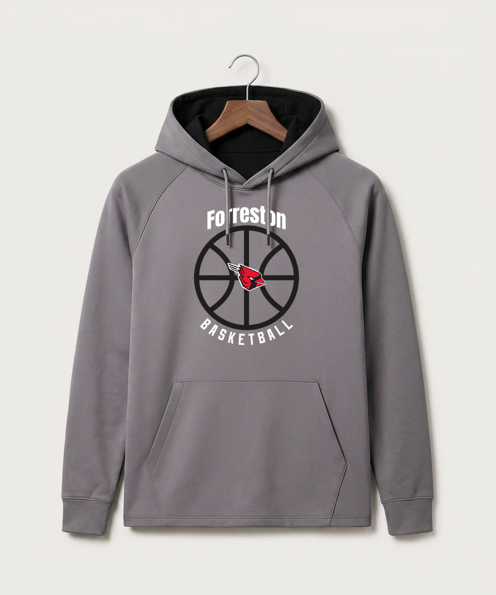 Forreston Basketball - Gray Hoodie - Full Front