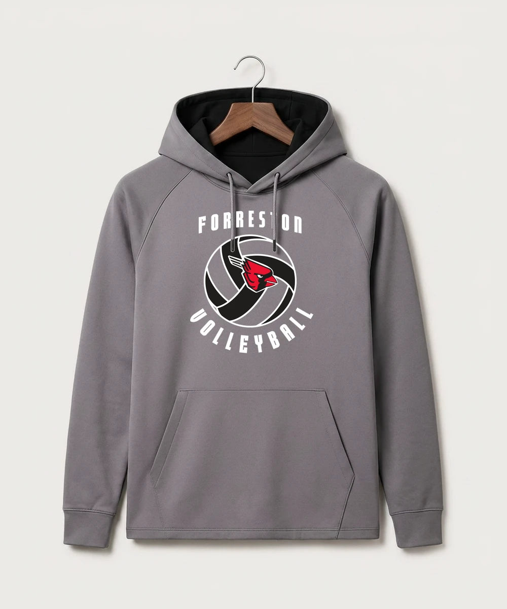 Forreston Volleyball - Gray Hoodie - Full Front