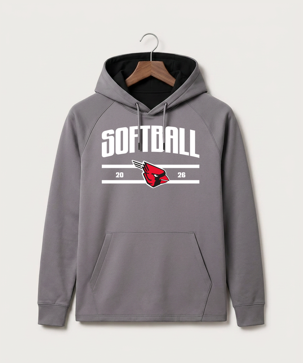 Forreston Softball - Gray Hoodie - Full Front