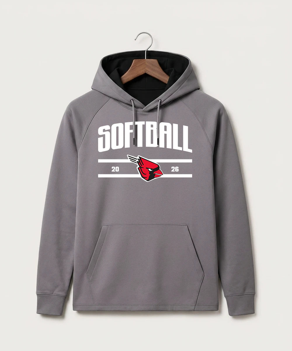 Forreston Softball - Gray Hoodie - Full Front