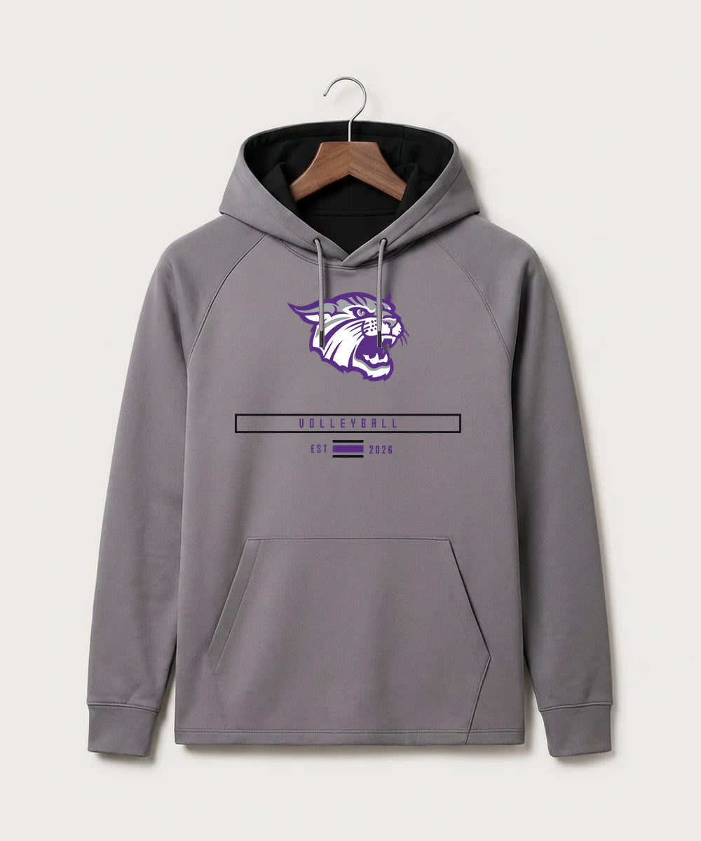 Goodhue High School Volleyball (Girls) - Gray Hoodie - Full Front