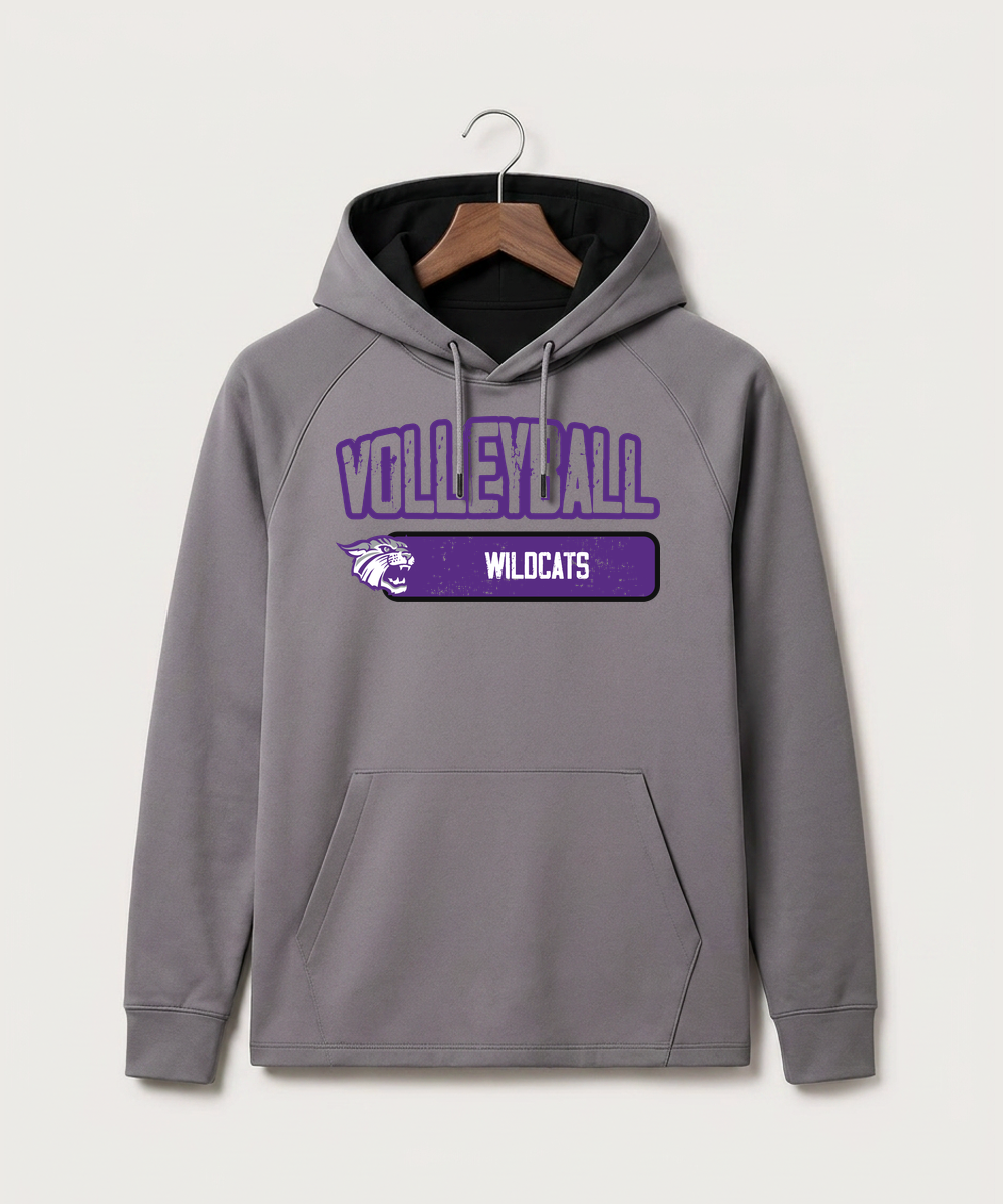 Goodhue High School Volleyball (Girls) - Gray Hoodie - Full Front
